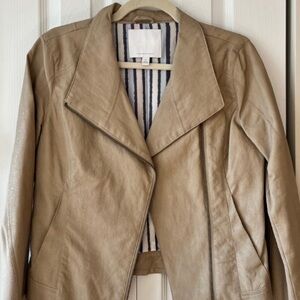 Anthropologie faux leather jacket